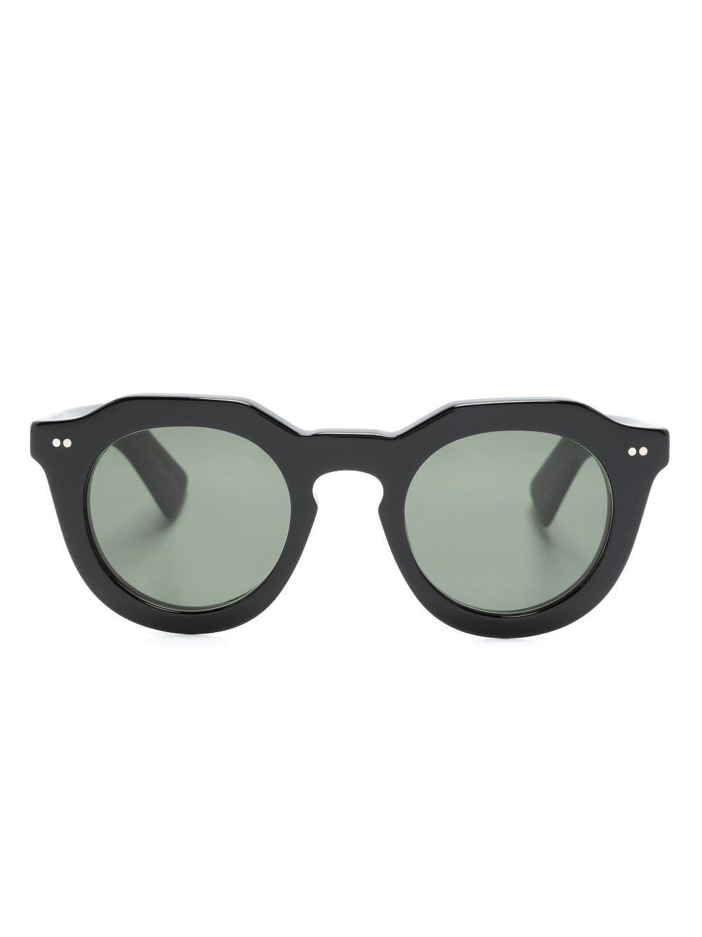 Lesca Toro round-frame sunglasses - Black von Lesca