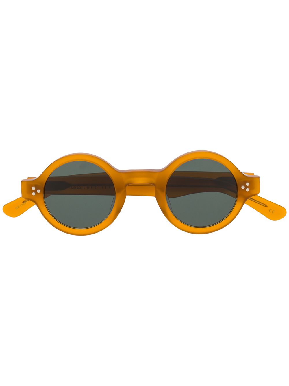 Lesca round shape sunglasses - Orange von Lesca