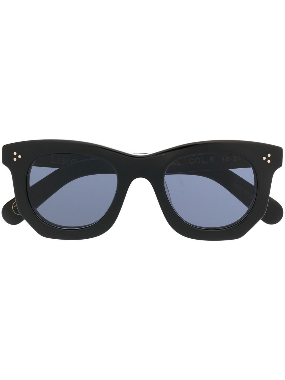 Lesca tinted thick-frame sunglasses - Black von Lesca