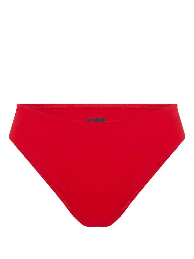 Let's Swim Hipster bikini bottoms - Red von Let's Swim