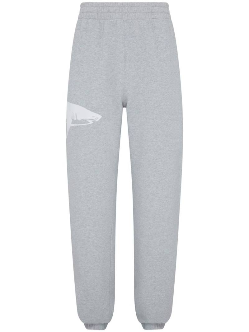 Let's Swim Shark-logo track pants - Grey von Let's Swim