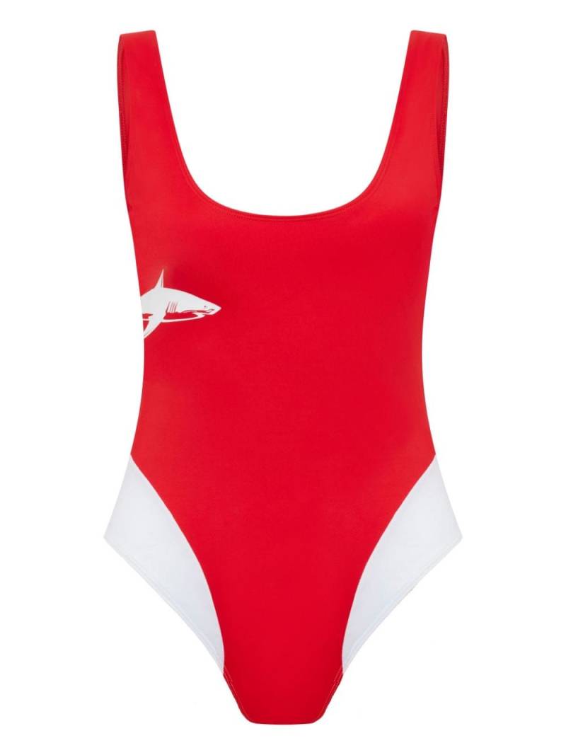 Let's Swim Shark swimsuit - Red von Let's Swim