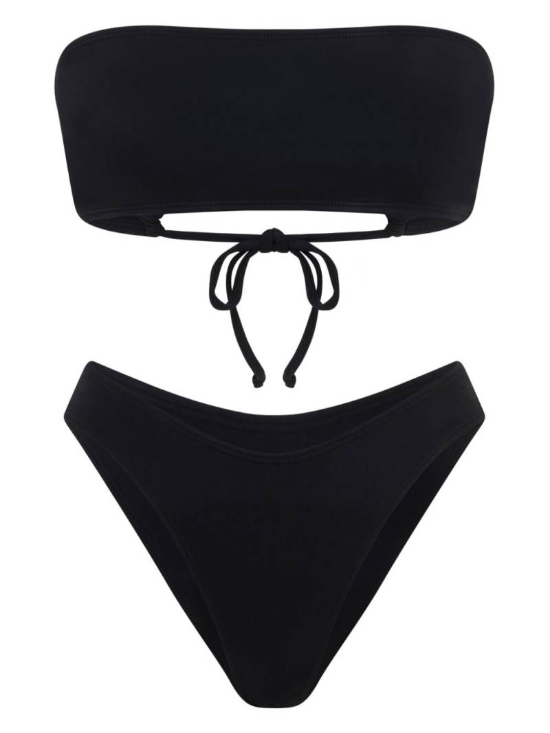 Let's Swim bandeau bikini top - Black von Let's Swim