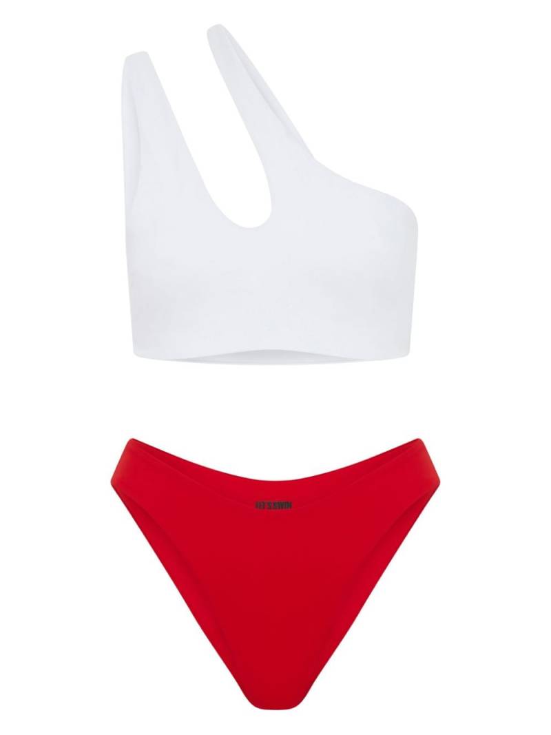 Let's Swim high-waist bikini bottoms - Red von Let's Swim