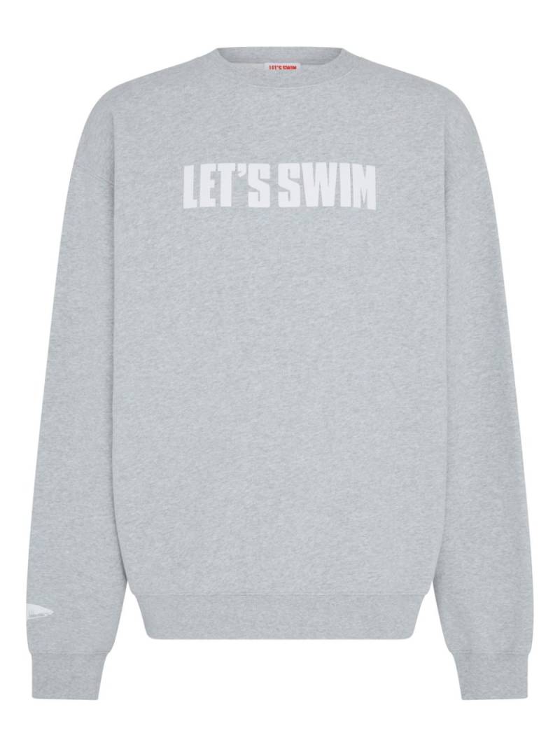 Let's Swim logo-print sweatshirt - Grey von Let's Swim