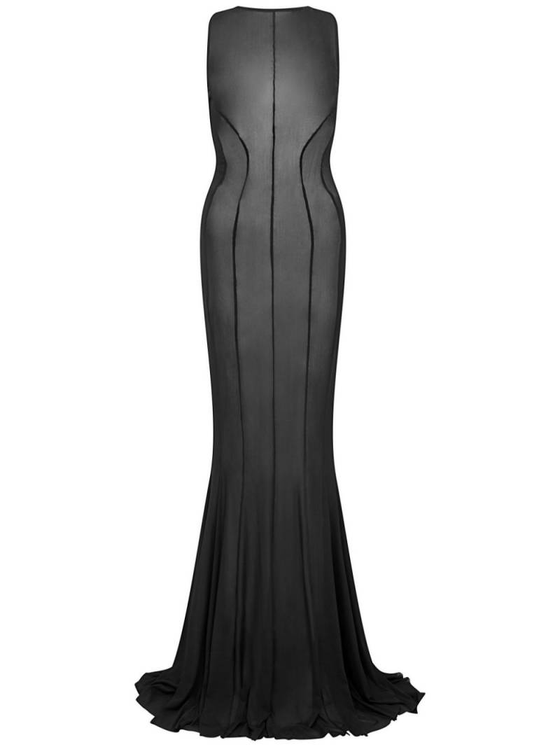 Let's Swim mesh maxi dress - Black von Let's Swim