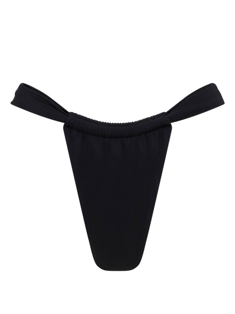 Let's Swim ruched-detailing bikini bottoms - Black von Let's Swim