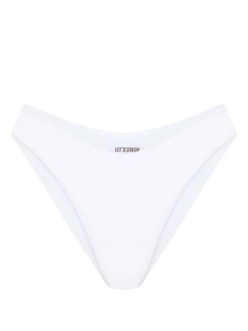 Let's Swim seamless brazilian bikini bottoms - White von Let's Swim