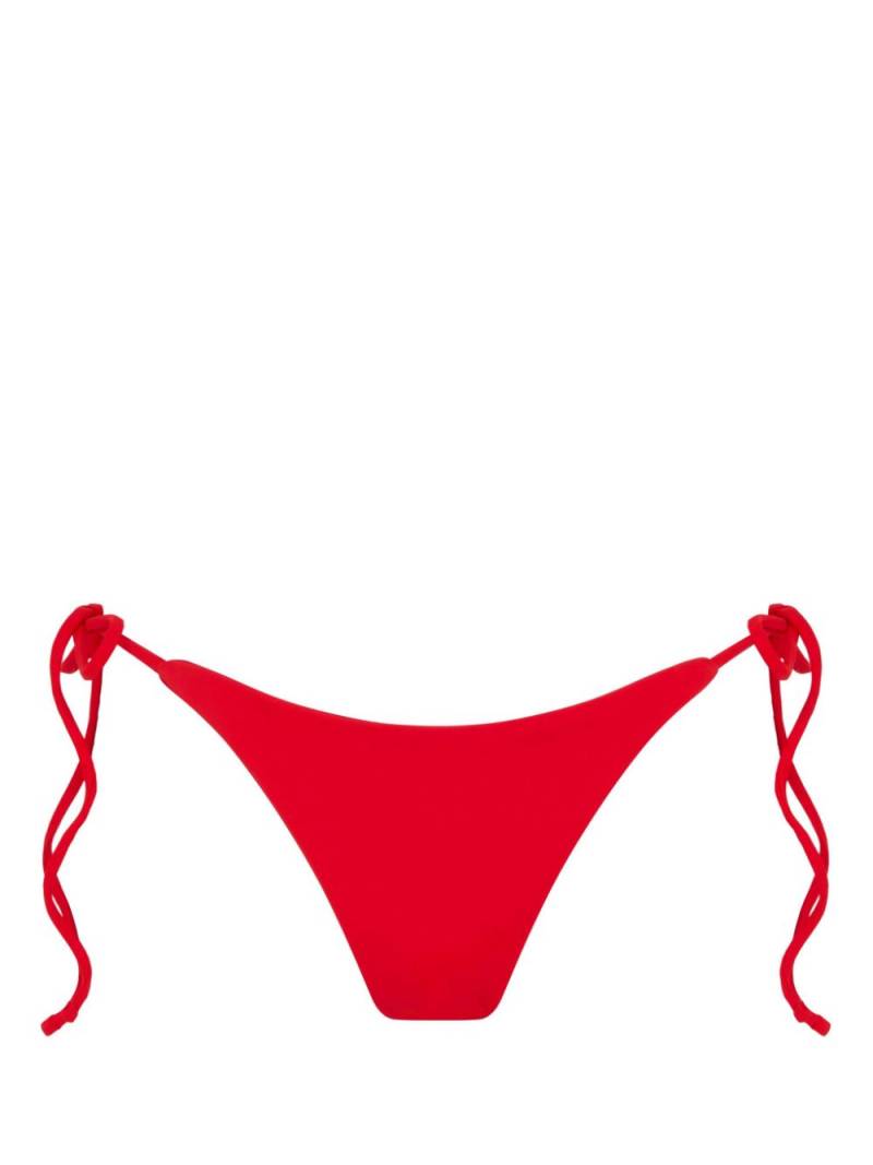 Let's Swim side tie-fastening bikini bottoms - Red von Let's Swim