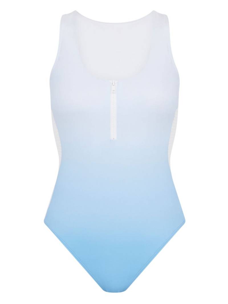 Let's Swim zip-up swimsuit - Blue von Let's Swim