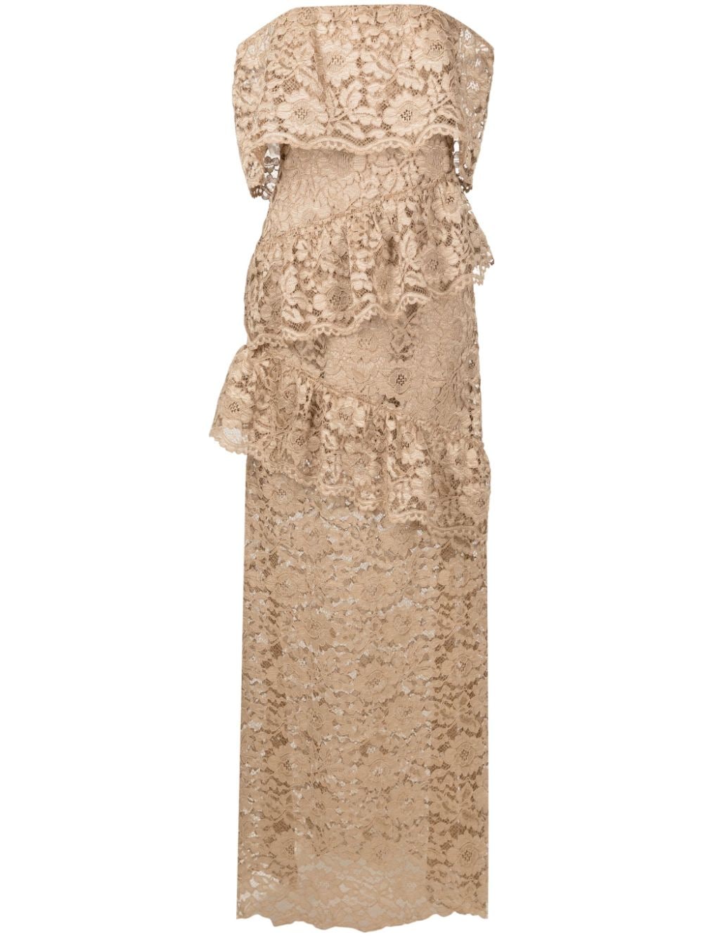 Lethicia Bronstein Adalet floral-lace maxi dress - Neutrals von Lethicia Bronstein