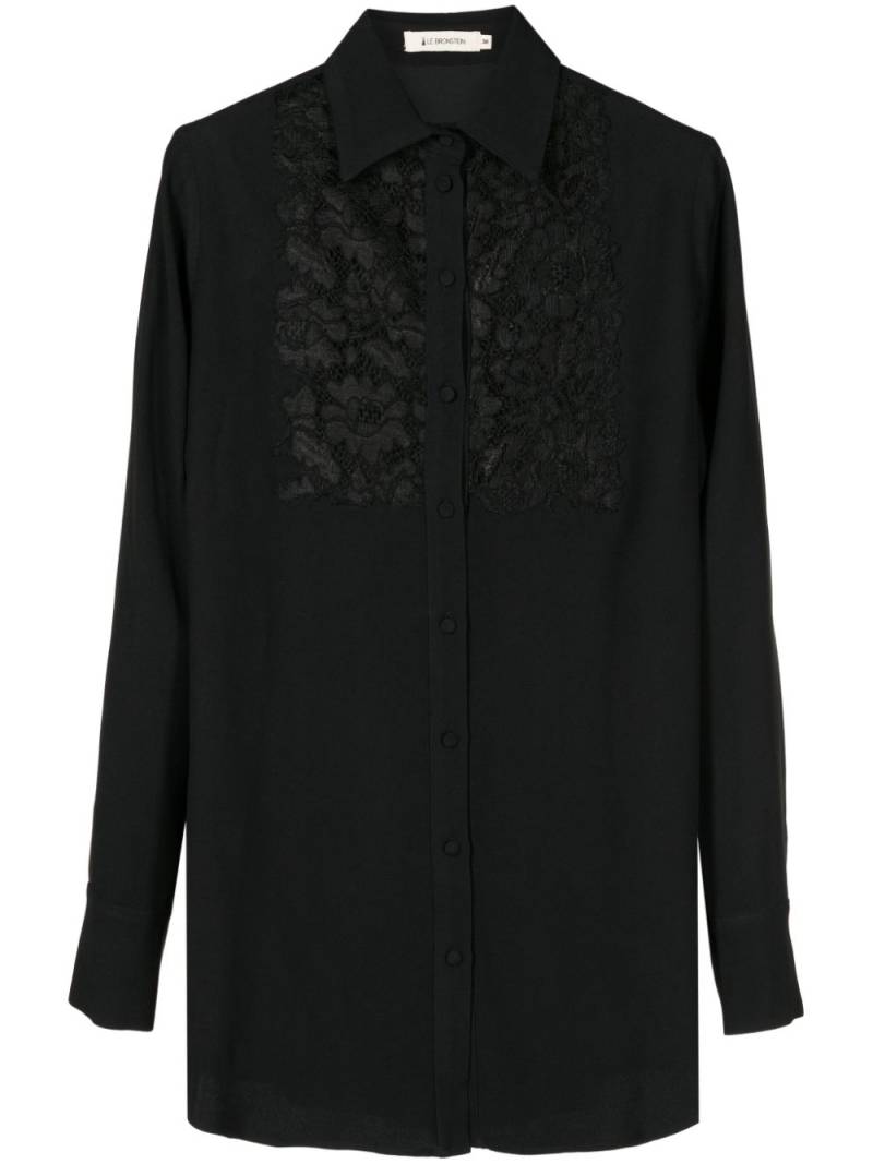 Lethicia Bronstein Aidê lace-detail shirt - Black von Lethicia Bronstein