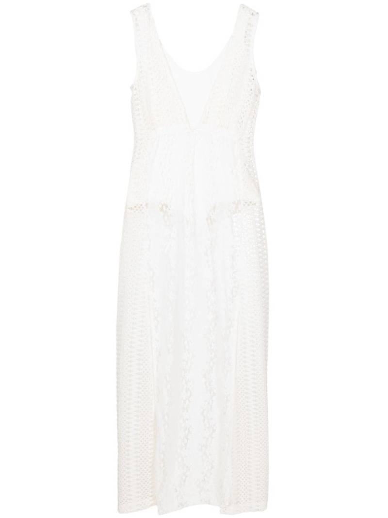 Lethicia Bronstein Arah scoop-neck maxi dress - White von Lethicia Bronstein