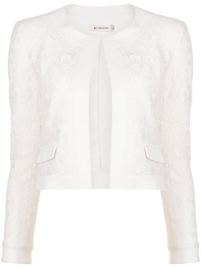 Lethicia Bronstein Ariana cropped jacket - White von Lethicia Bronstein