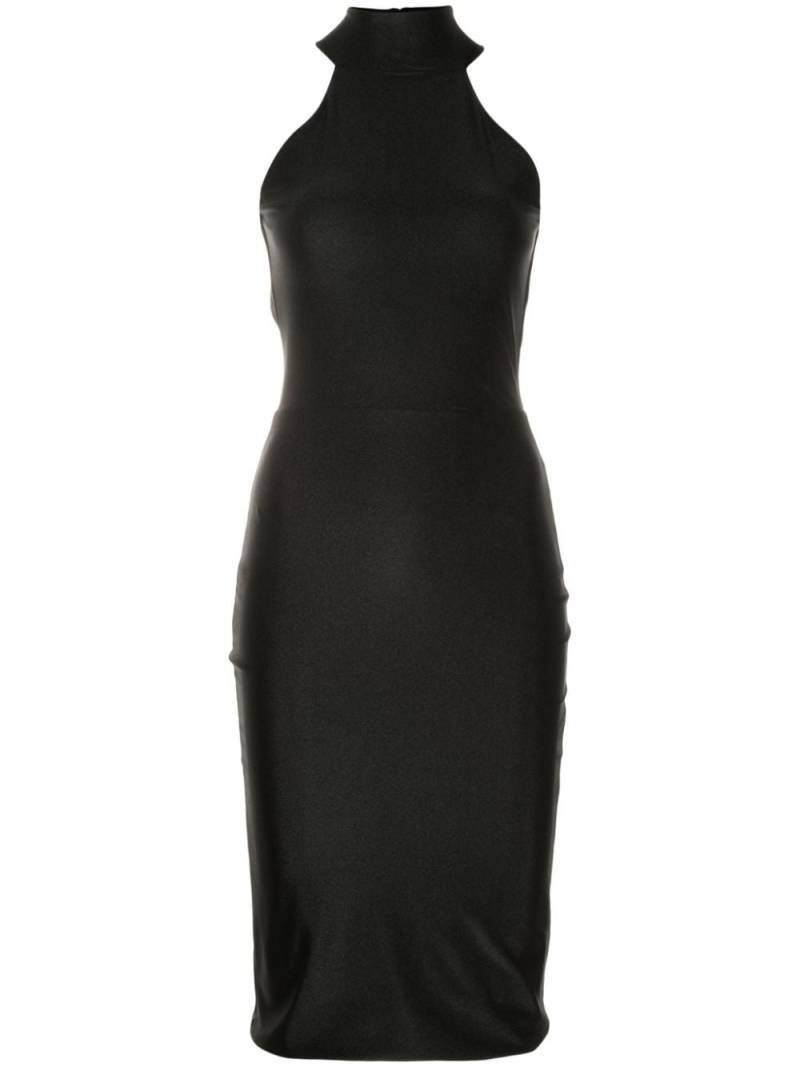 Lethicia Bronstein Audrey high-neck midi dress - Black von Lethicia Bronstein