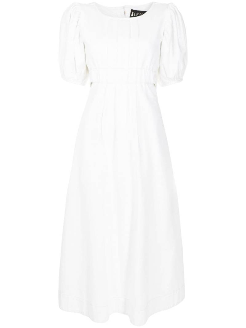 Lethicia Bronstein Aurora puff-sleeved midi dress - White von Lethicia Bronstein