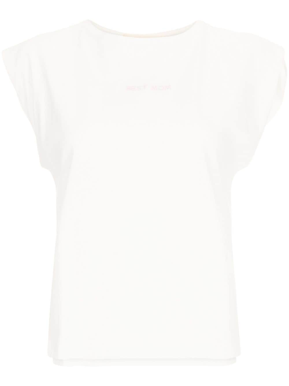 Lethicia Bronstein Ayla embroidered cotton T-shirt - White von Lethicia Bronstein