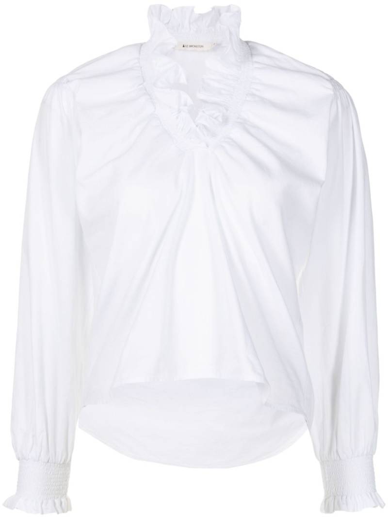 Lethicia Bronstein Azad ruffled-collar blouse - White von Lethicia Bronstein