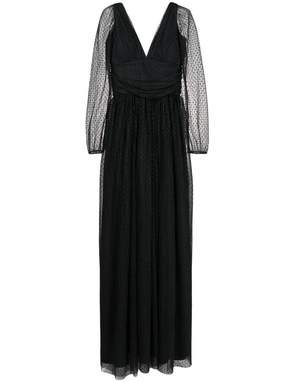 Lethicia Bronstein Beatriz long-sleeve maxi dress - Black von Lethicia Bronstein