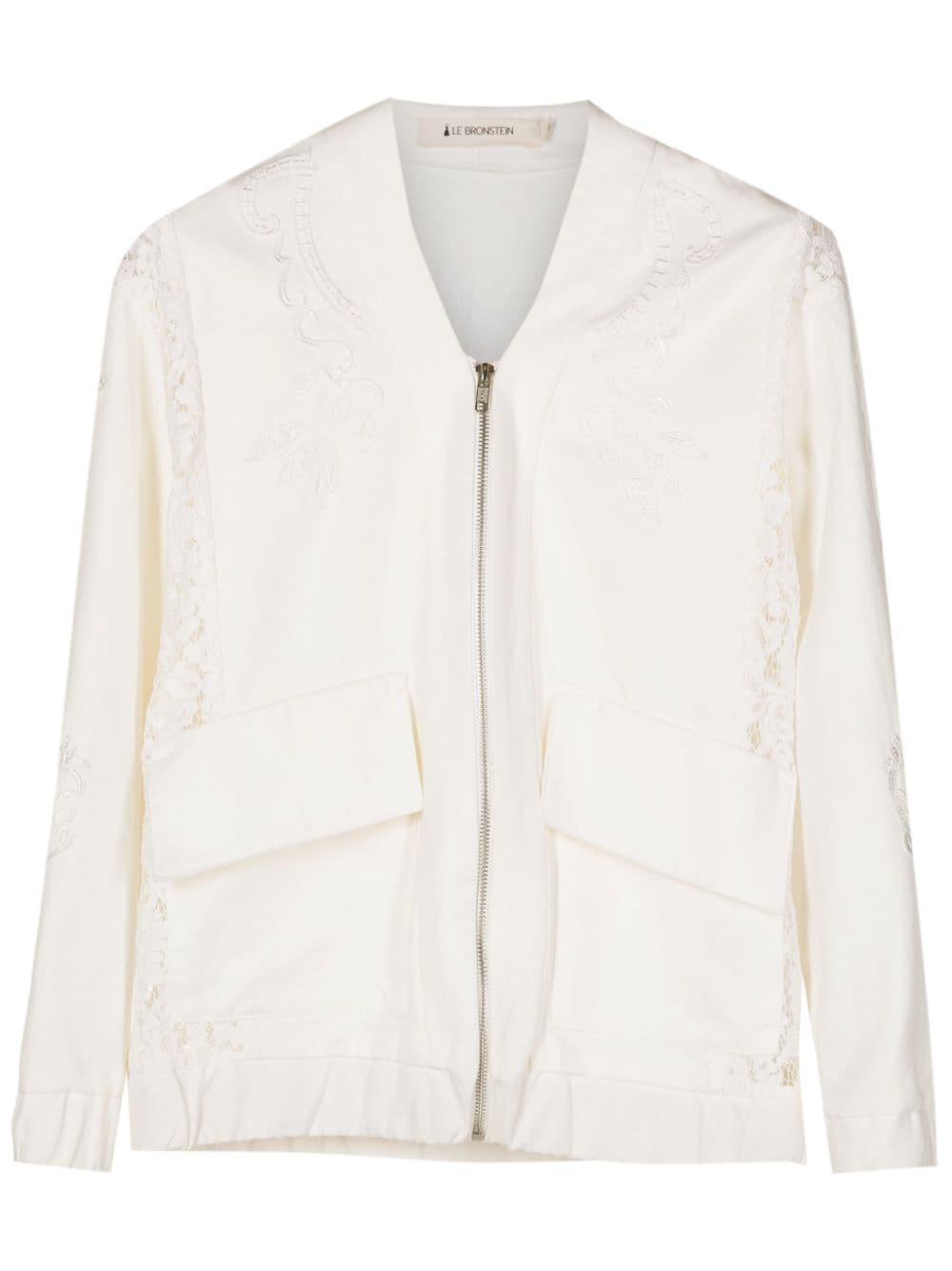 Lethicia Bronstein Benedita lace-appliqué jacket - White von Lethicia Bronstein