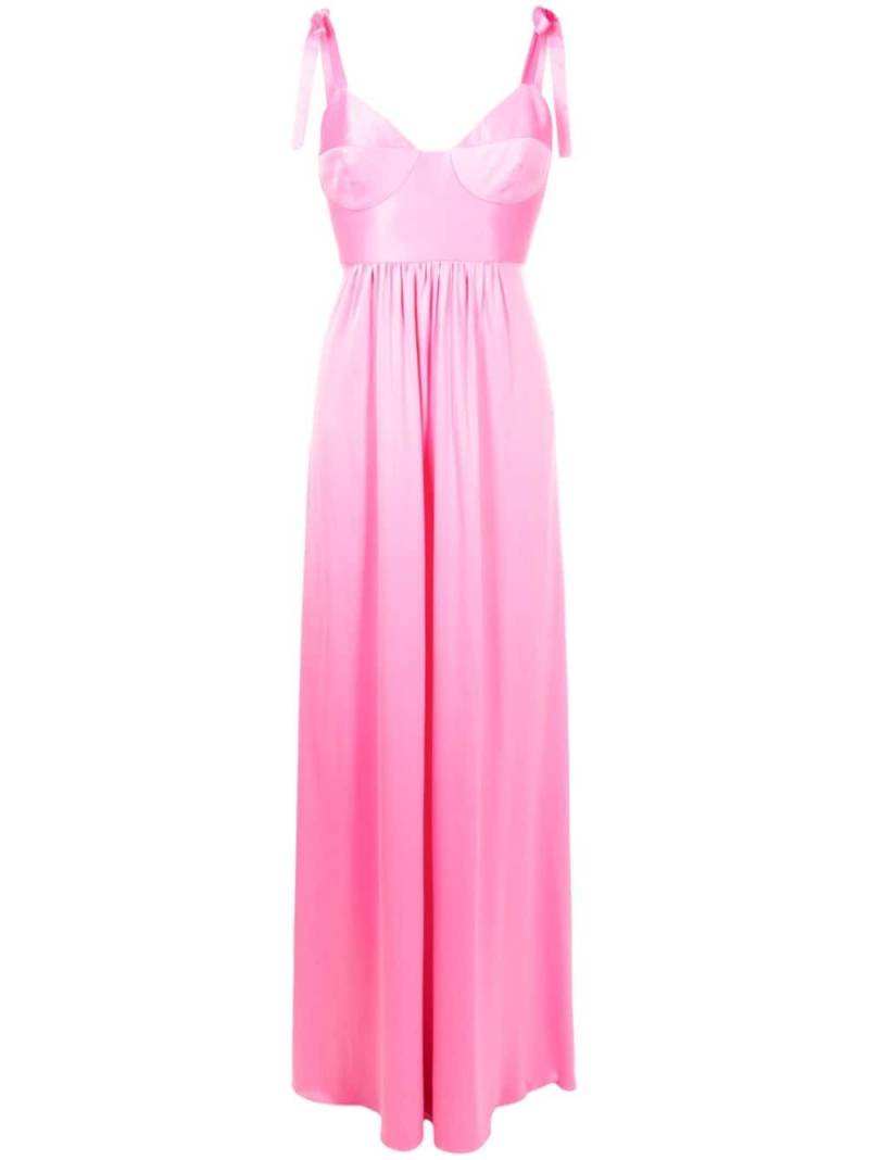 Lethicia Bronstein Beta bow-strap maxi dress - Pink von Lethicia Bronstein