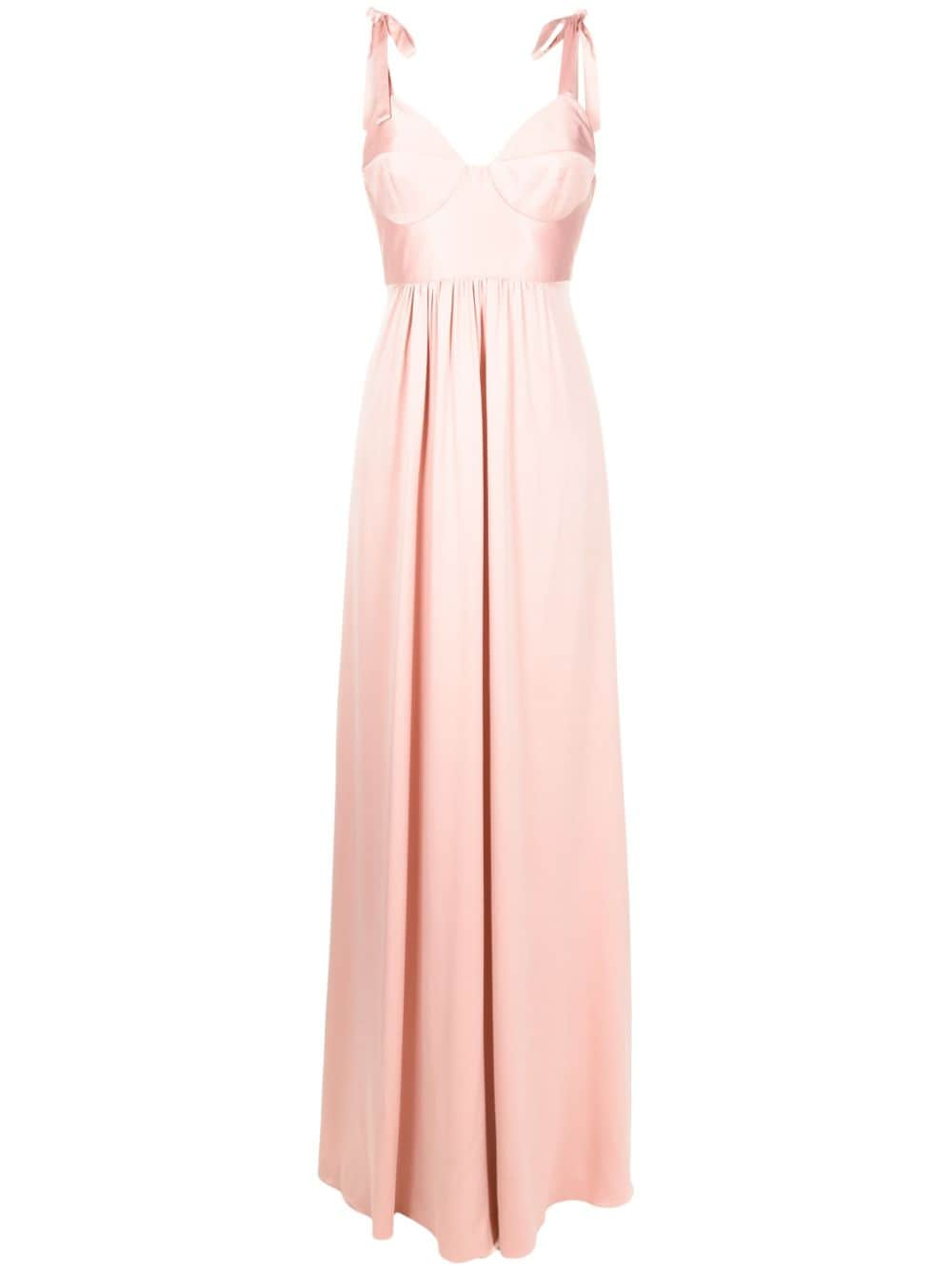 Lethicia Bronstein Beta tied-strap maxi dress - Pink von Lethicia Bronstein