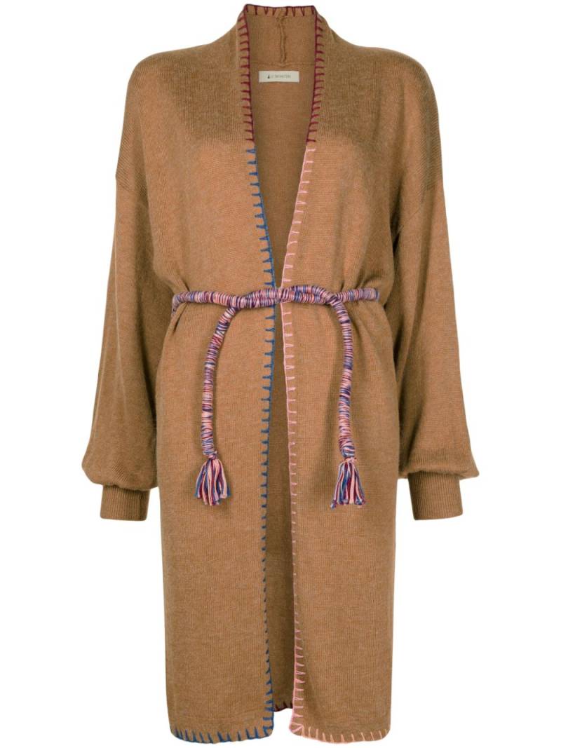 Lethicia Bronstein Cashook belted cardigan coat - Brown von Lethicia Bronstein