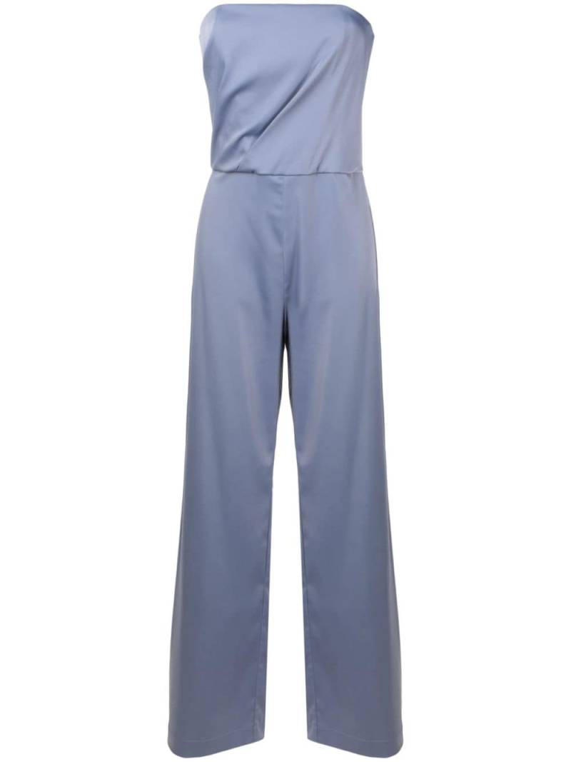 Lethicia Bronstein Crepe bandeau-style jumpsuit - Blue von Lethicia Bronstein