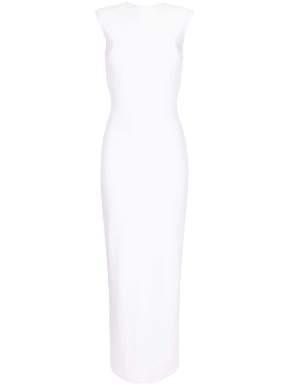 Lethicia Bronstein Gracie V-back maxi dress - White von Lethicia Bronstein