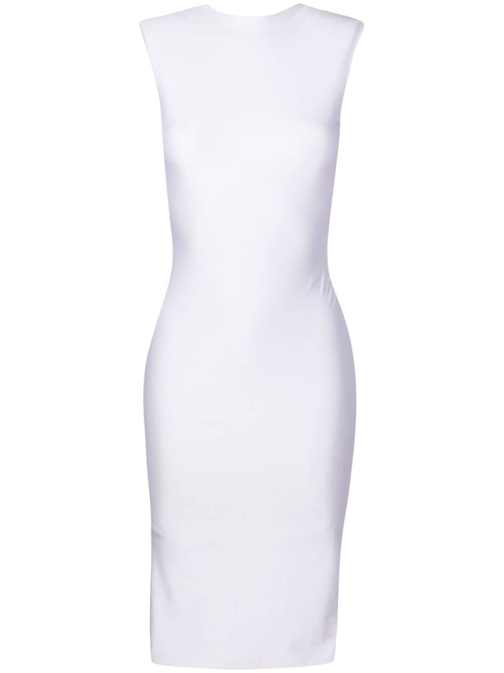 Lethicia Bronstein Gracie V-back midi dress - White von Lethicia Bronstein