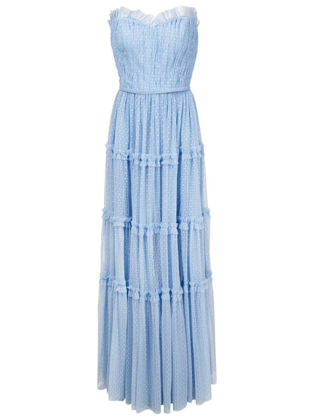 Lethicia Bronstein Isabela strapless tulle gown - Blue von Lethicia Bronstein