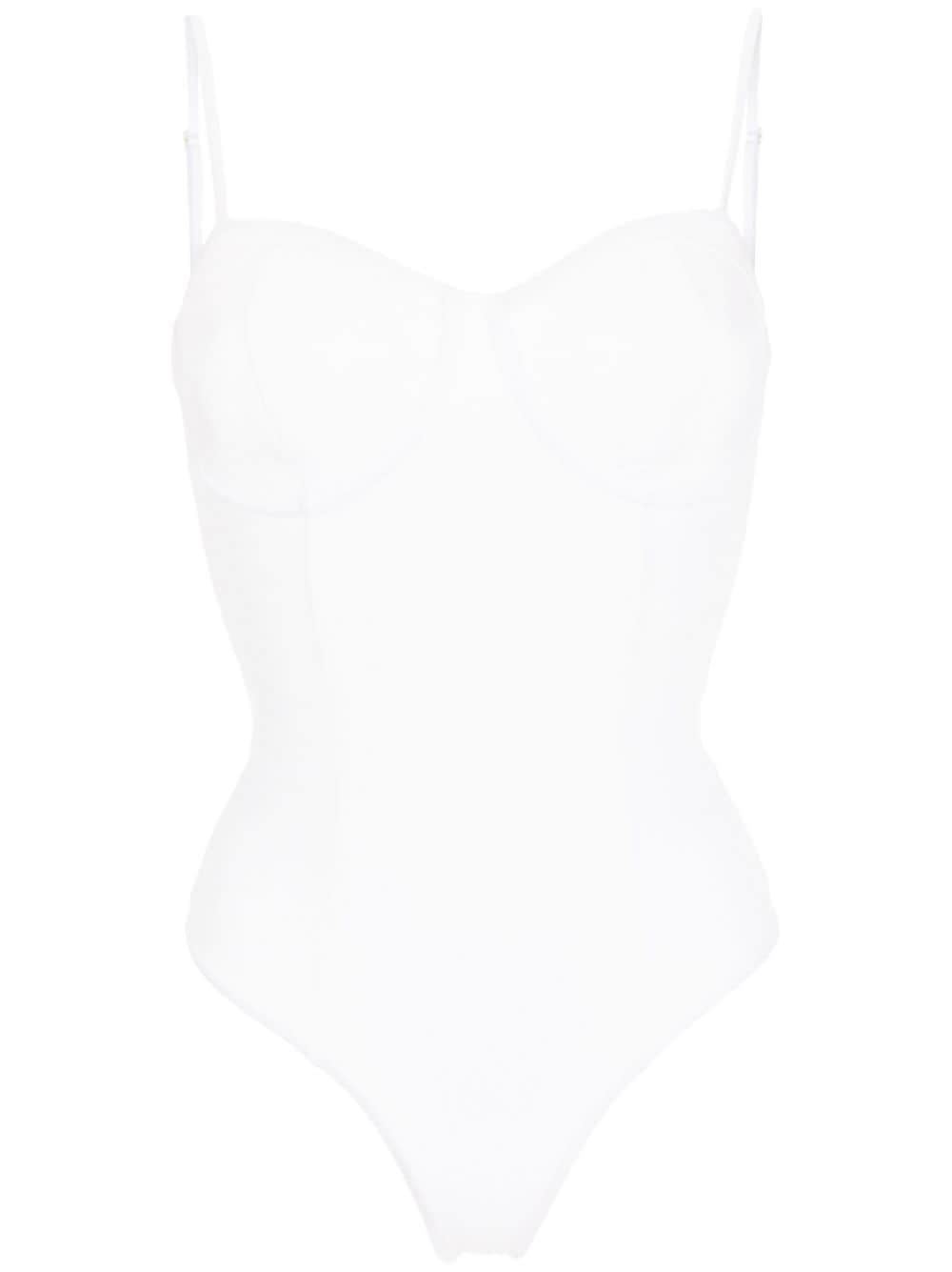 Lethicia Bronstein Katharine sweetheart-neckline body - White von Lethicia Bronstein