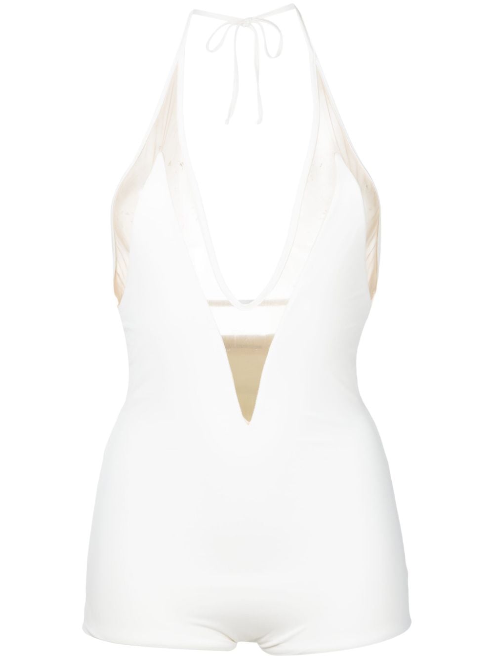 Lethicia Bronstein Leona plunge body - White von Lethicia Bronstein