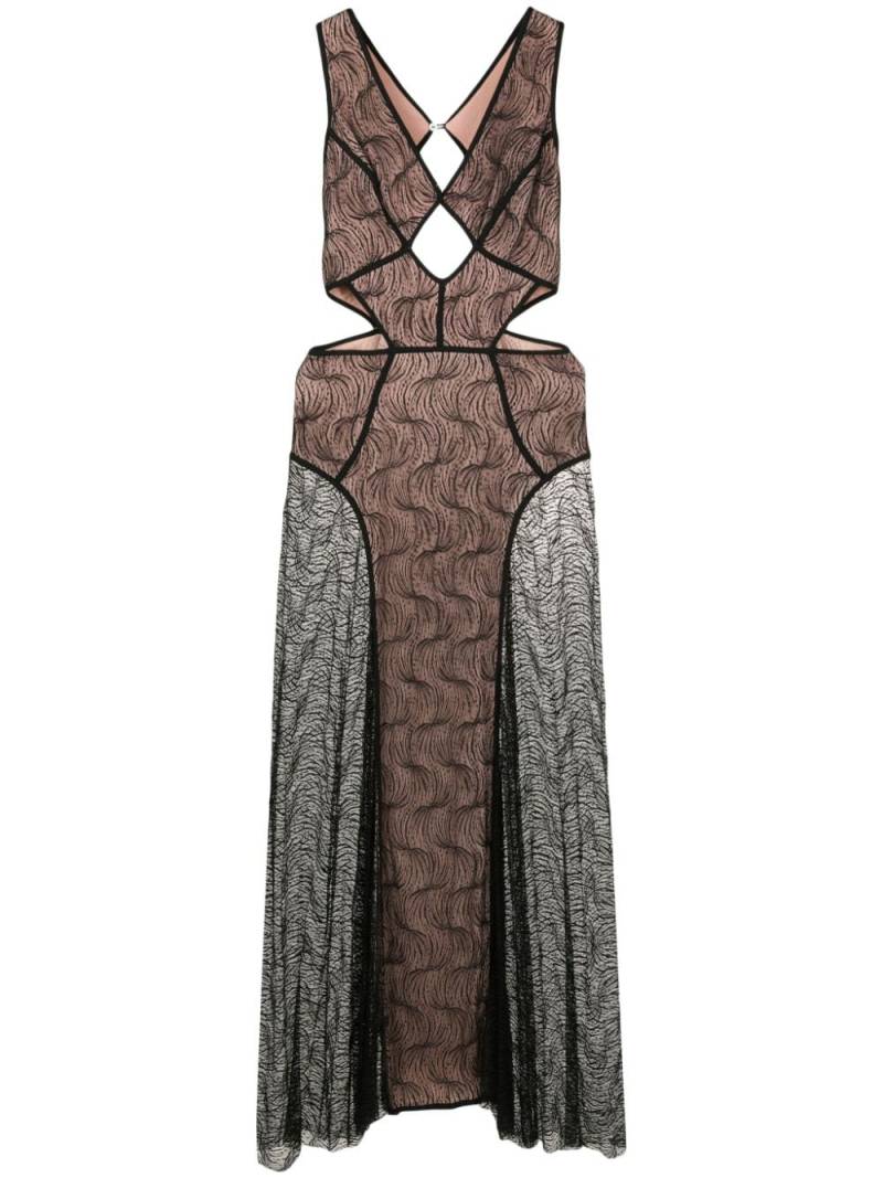 Lethicia Bronstein Puppis cut-out maxi dress - Black von Lethicia Bronstein