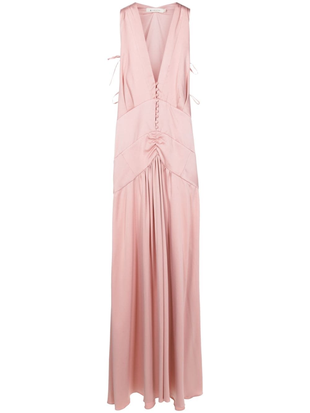 Lethicia Bronstein Tered V-neck maxi dress - Pink von Lethicia Bronstein