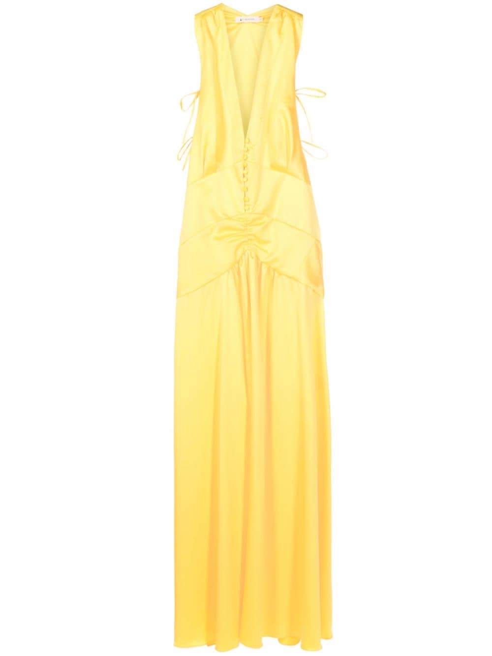 Lethicia Bronstein Teres V-neck maxi dress - Yellow von Lethicia Bronstein