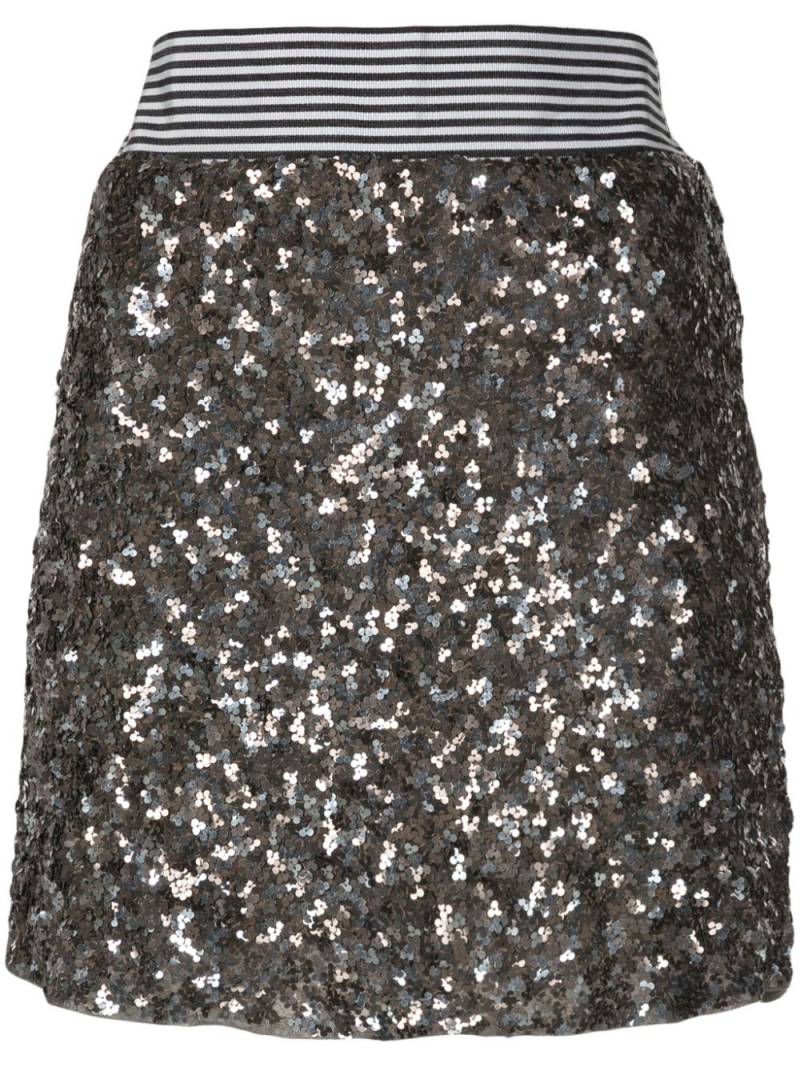 Lethicia Bronstein high-waisted sequin-embellished skirt - Black von Lethicia Bronstein