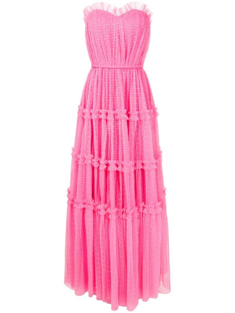 Lethicia Bronstein polka-dot pattern bustier dress - Pink von Lethicia Bronstein