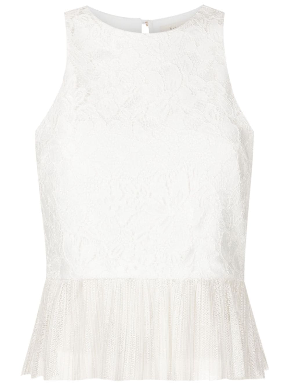 Lethicia Bronstein ruffle sleeveless lace blouse - Pink von Lethicia Bronstein