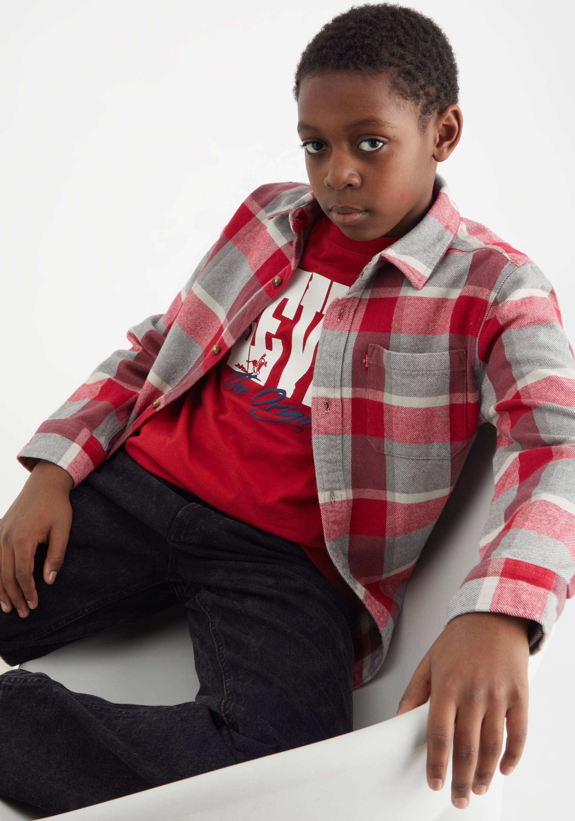 Levi's® Kids Flanellhemd »LVB LS FLANNEL SHIRT«, for BOYS von Levi's® Kids