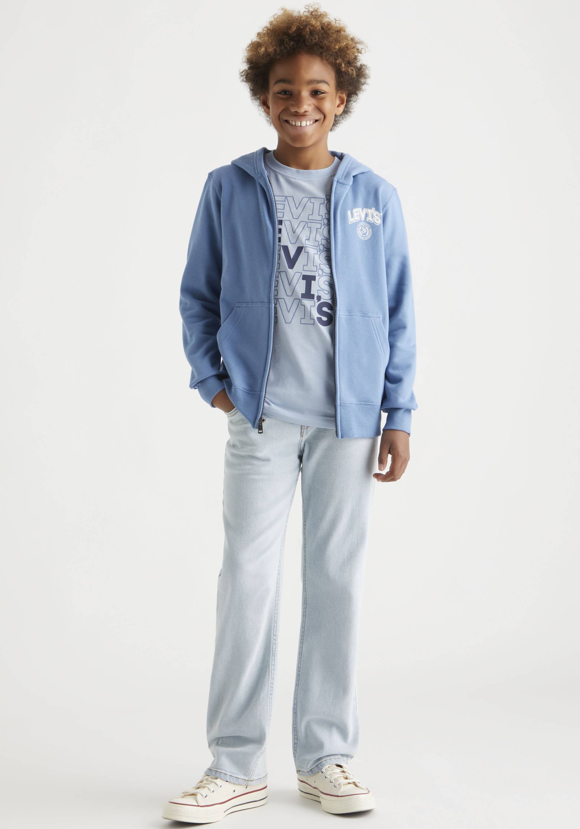 Levi's® Kids Kapuzensweatjacke »LVB SOLID FULL ZIP HOODIE«, for BOYS von Levi's® Kids