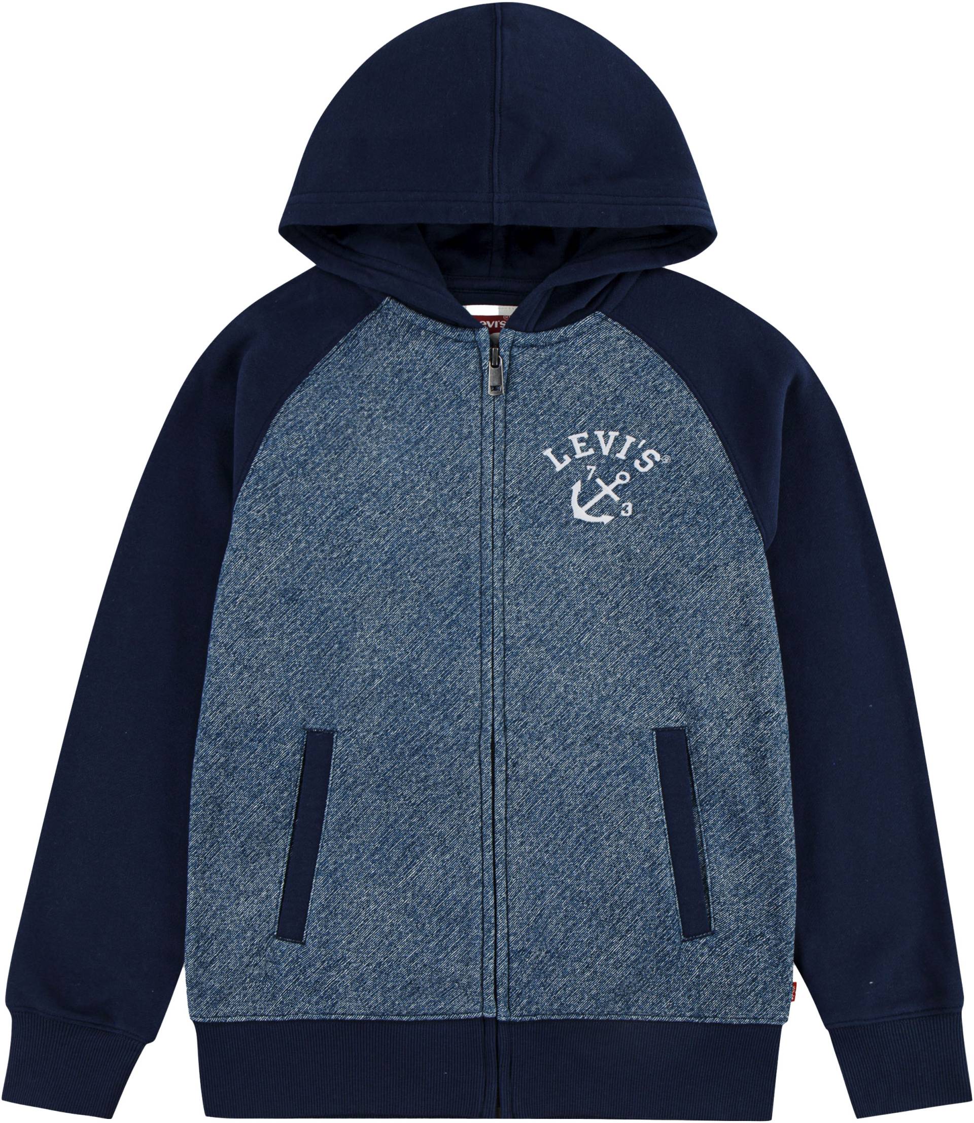 Levi's® Kids Kapuzensweatjacke »LVB TROMPE LOEIL DENIM HOODIE«, in Colorblocking-Optik, for BOYS von Levi's® Kids