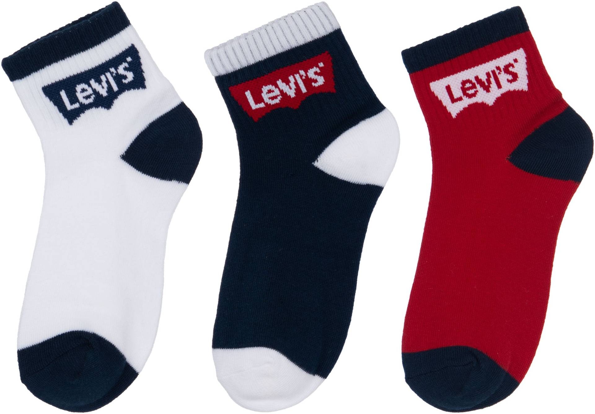 Levi's® Kids Socken »BATWING MID CUT3PK«, (Packung, 3 Paar), im 3er-Pack von Levi's® Kids