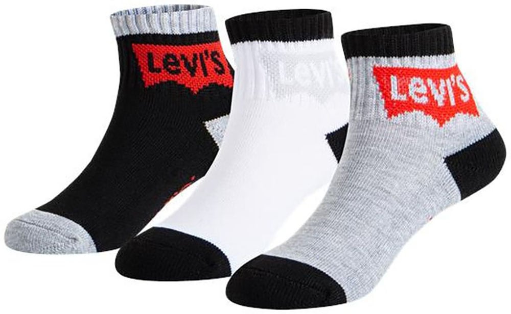 Levi's® Kids Socken »BATWING MID CUT3PK«, (Packung, 3 Paar), im 3er-Pack von Levi's® Kids