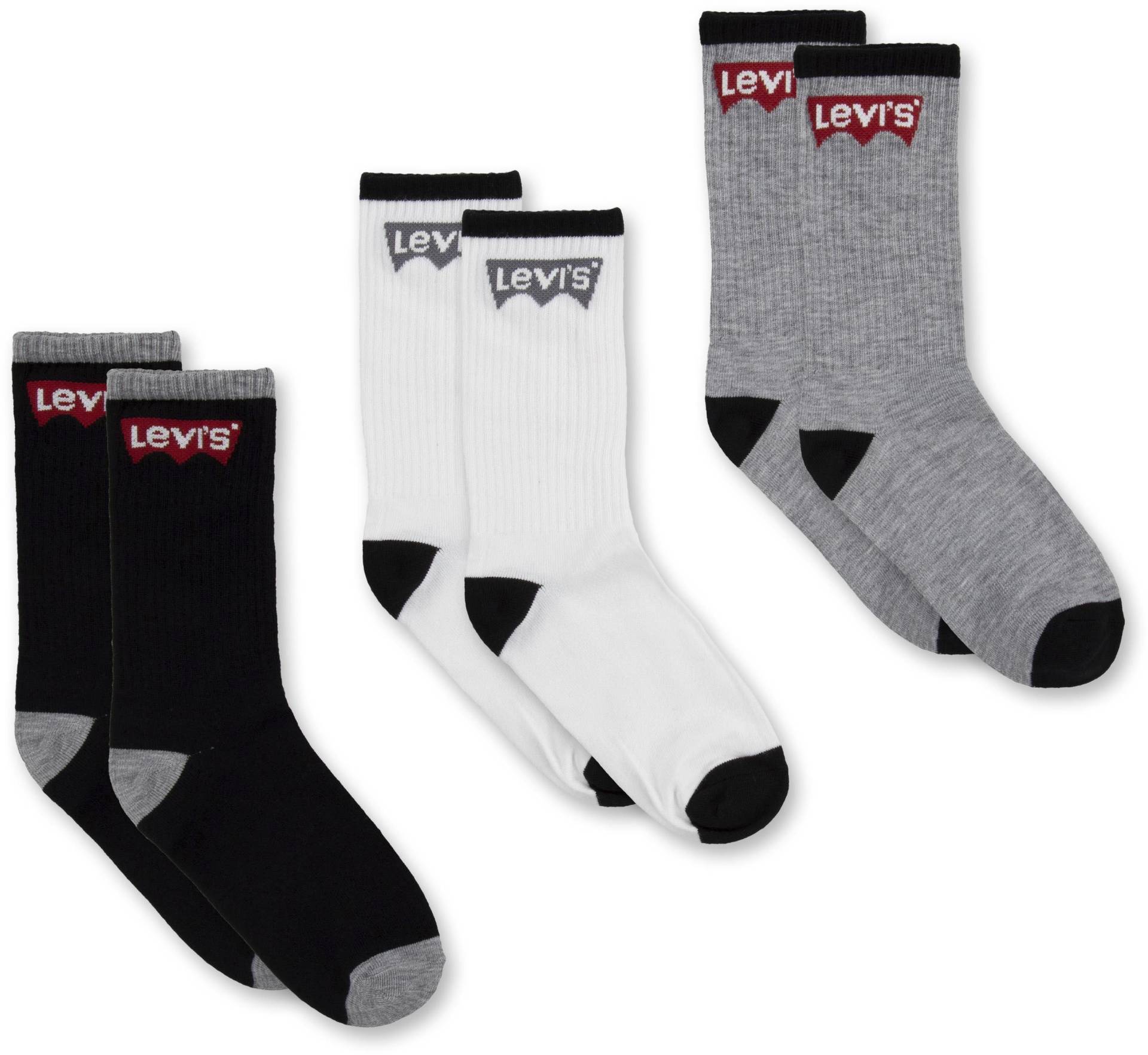 Levi's® Kids Socken »BATWING REGULAR CUT 3PK«, (3 Paar), for BOYS von Levi's® Kids