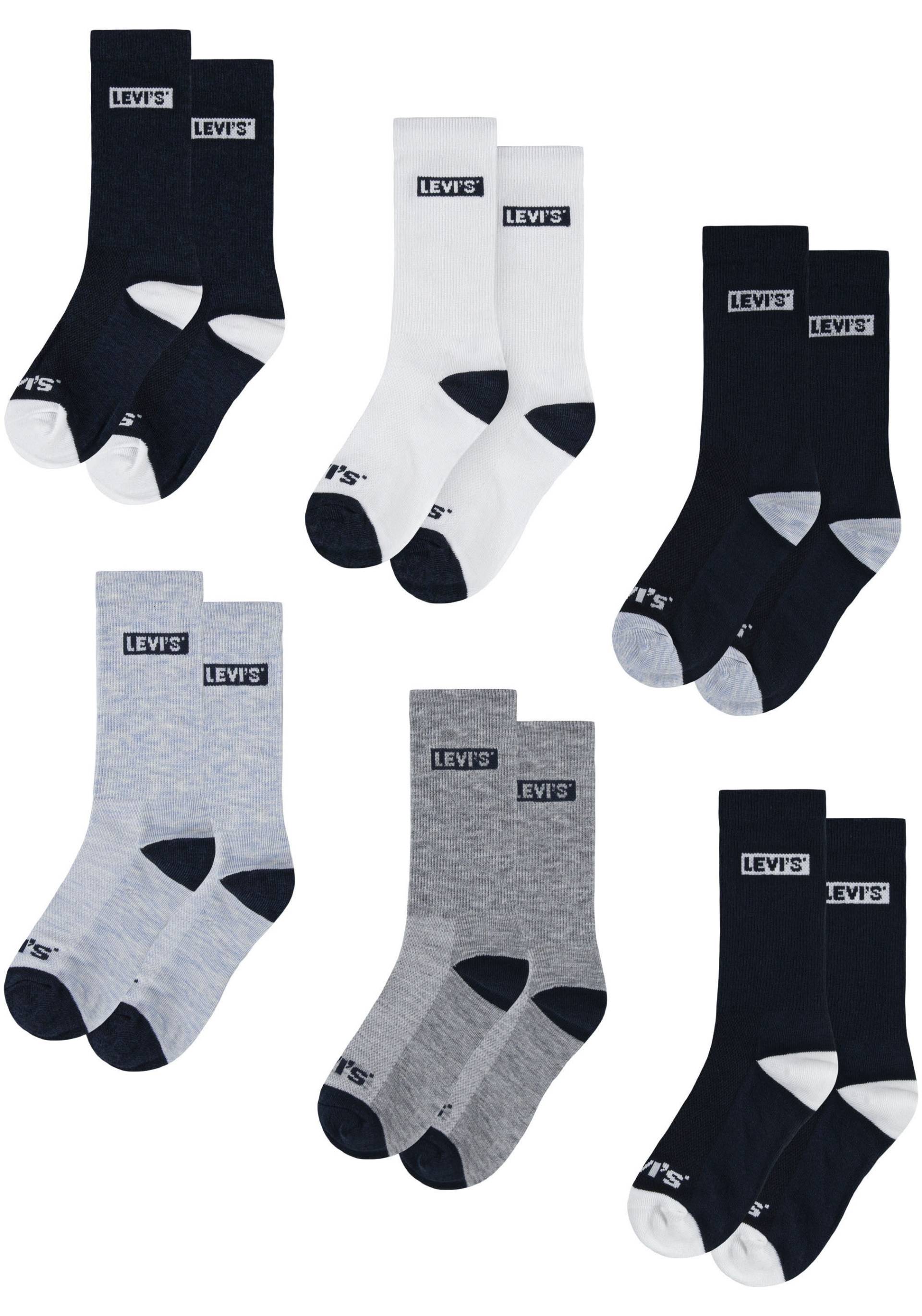 Levi's® Kids Socken »LHN BOX TAB HIGH CUT 6PK«, (Packung, 6 Paar), UNISEX von Levi's® Kids