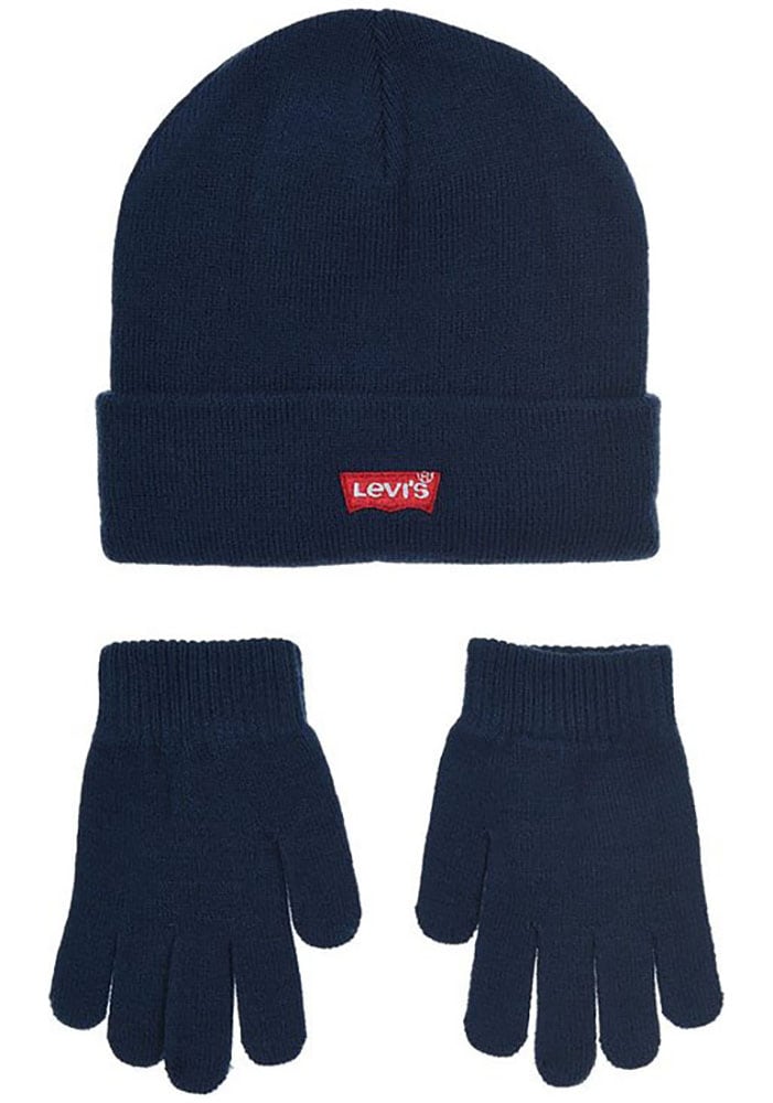 Levi's® Kids Strickmütze »CORE BATWING BEANIE/GLOVES«, (Set, 2 St.), und Handschuhe von Levi's® Kids