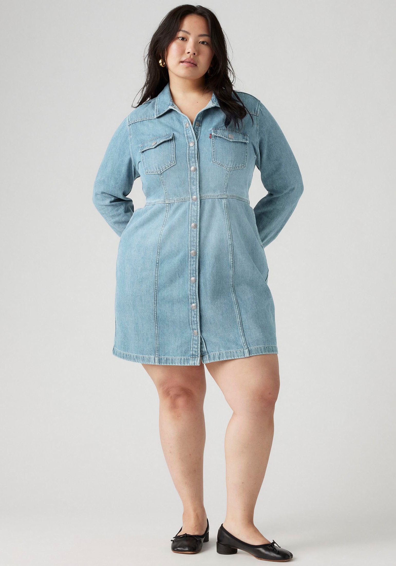 Levi's® Plus Jeanskleid, aus klassischem Baumwolldenim von Levi's® Plus
