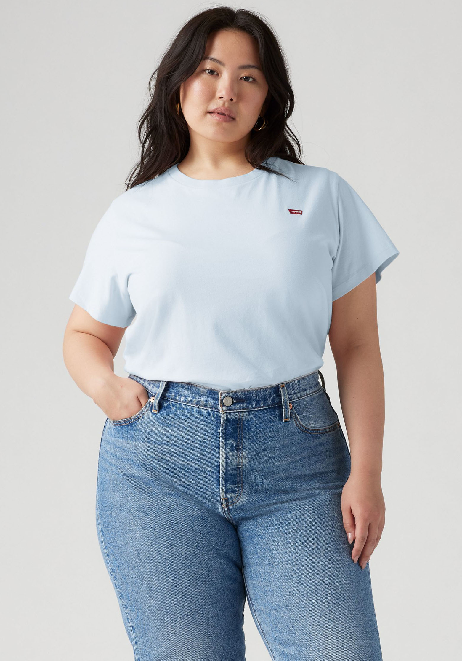 Levi's® Plus T-Shirt »PL THE PERFECT«, mit Logo-Stickerei von Levi's® Plus