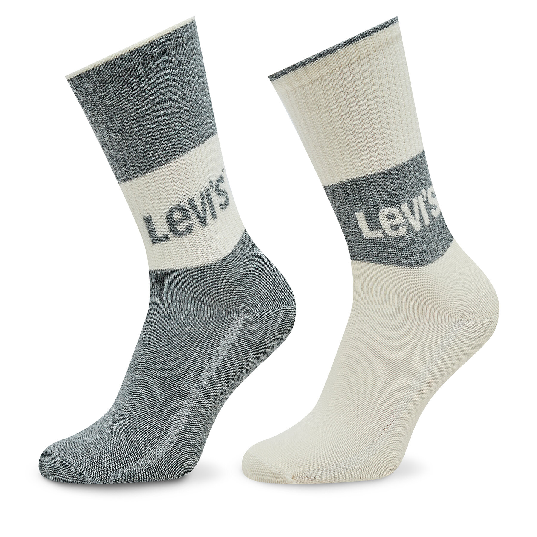 2er-Set hohe Damensocken Levi's® 701218215 Grau von Levi's®